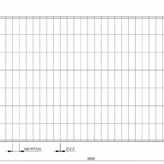 Mobilā žoga panelis 2x3.5m ST25