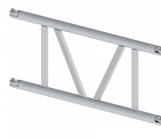 Double guardrail brace MiTower