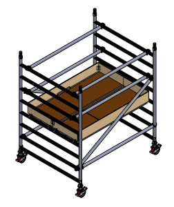 Alumīnija tornis h=2.2m, 180x145 MN250 BOSS Clima analogs