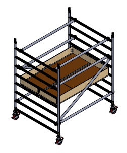 Alumīnija tornis h=2.2m, 180x145 MN250 BOSS Clima analogs