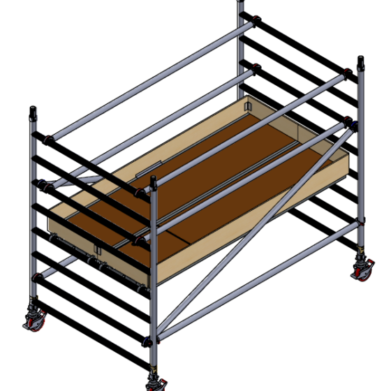 Alumīnija tornis h=2.2m, 250x145 MN250 BOSS Clima analogs
