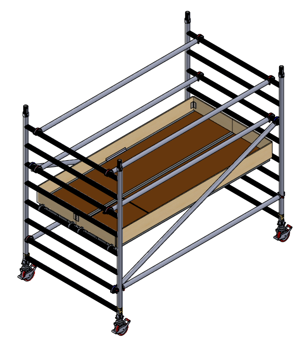 Alumīnija tornis h=2.2m, 250x145 MN250 BOSS Clima analogs