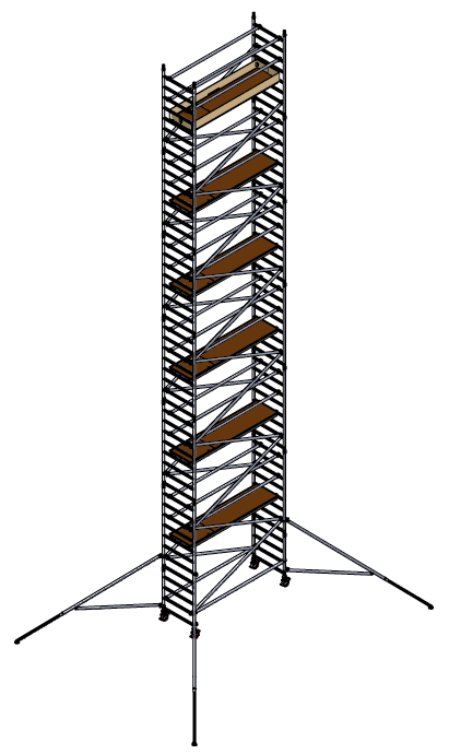 Alumīnija tornis h=13.2m, 250x85 MN250 BOSS Clima analogs