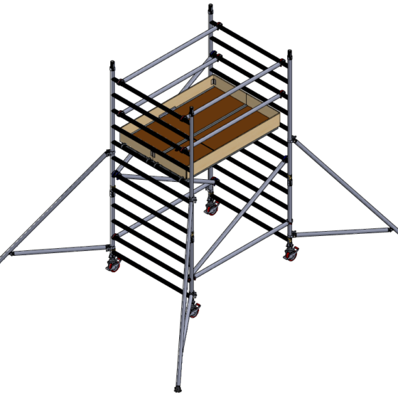Alumīnija tornis h=3.2m, 180x145 MN250 BOSS Clima analogs