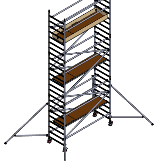 BOSS Clima alumīnija tornis h=6.2m 250x85