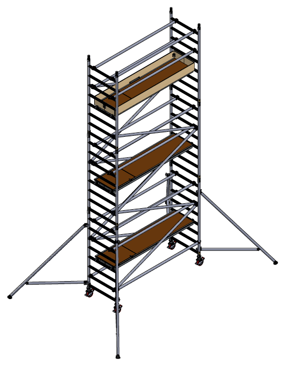 BOSS Clima alumīnija tornis h=6.2m 250x85