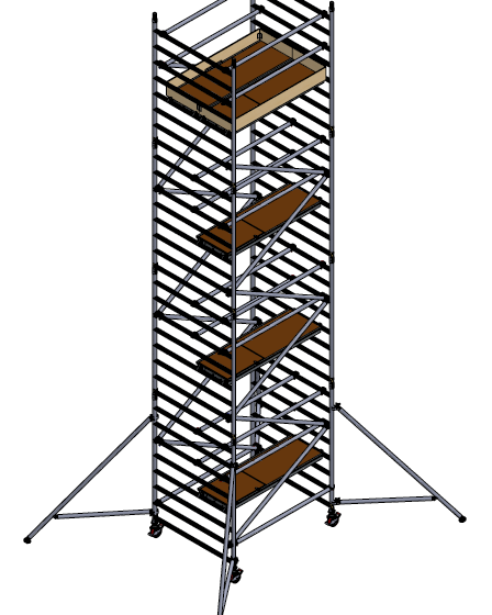 BOSS Clima alumīnija tornis h=8.2m 180x145