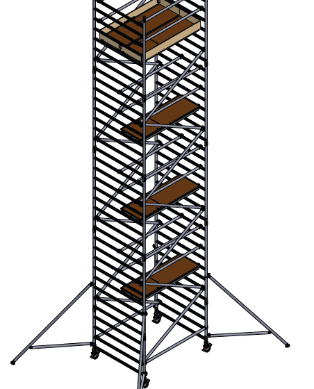BOSS Clima alumīnija tornis h=9.2m 180x145