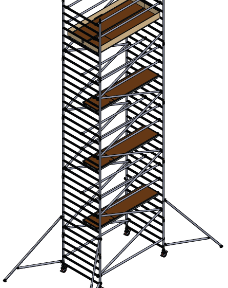 BOSS Clima alumīnija tornis h=9.2m 250x145