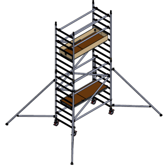 Alumīnija tornis h=4.2m, 180x85 MN250 BOSS Clima analogs