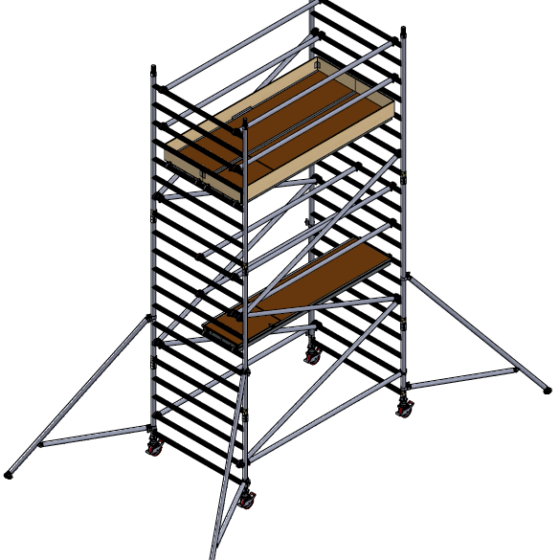 Alumīnija tornis h=5.2m, 250x145 MN250 BOSS Clima analogs