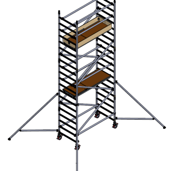Alumīnija tornis h=5.2m, 180x85 MN250 BOSS Clima analogs