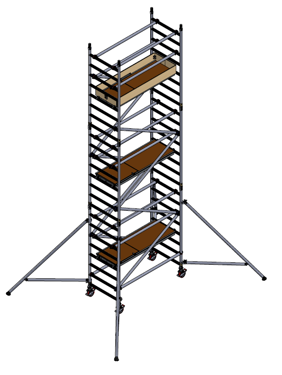 BOSS Clima alumīnija tornis h=6.2m 180x85